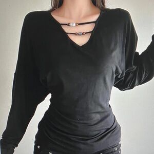 Elegant Black Women's Top